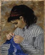 Pierre-Auguste Renoir Lise Sewing oil painting picture wholesale